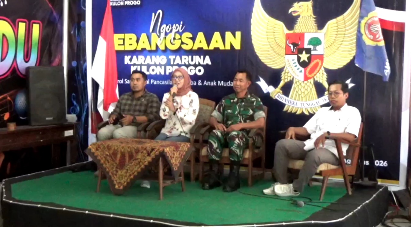 NGOPI KEBANGSAAN, PEMUDA DIAJAK PERKUAT PANCASILA & JAUHI NARKOBA