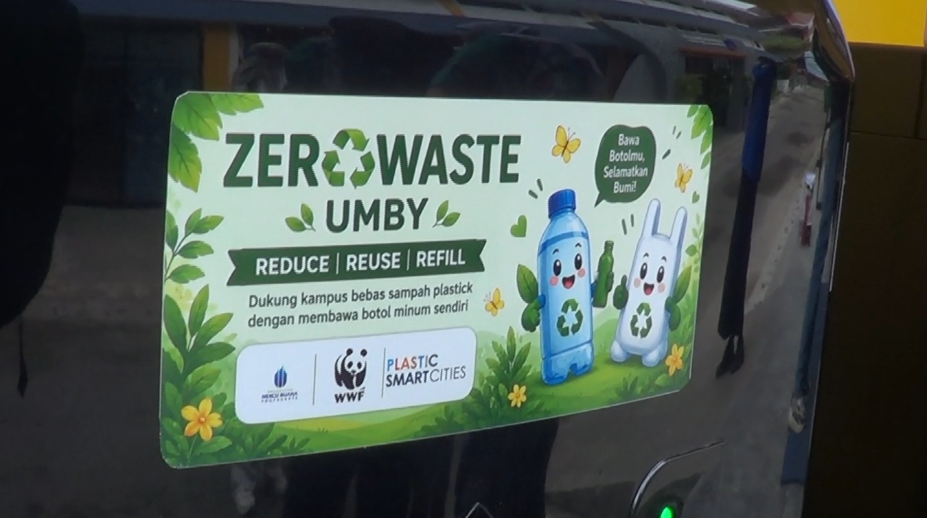 PRADIPTA 2026 UMBY KAMPANYEKAN PENGURANGAN BOTOL PLASTIK SEKALI PAKAI
