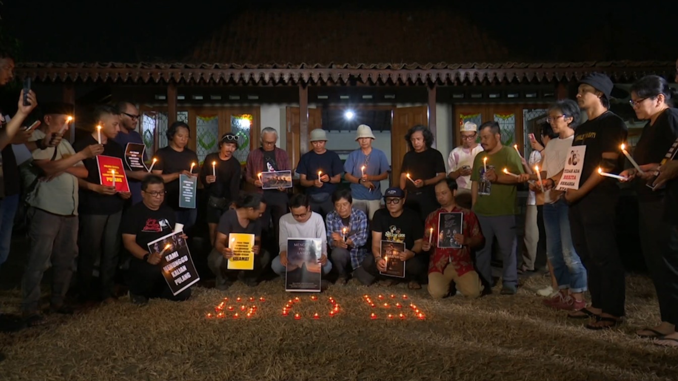 DOA BERSAMA UNTUK JURNALIS HILANG DI SELAT SUNDA