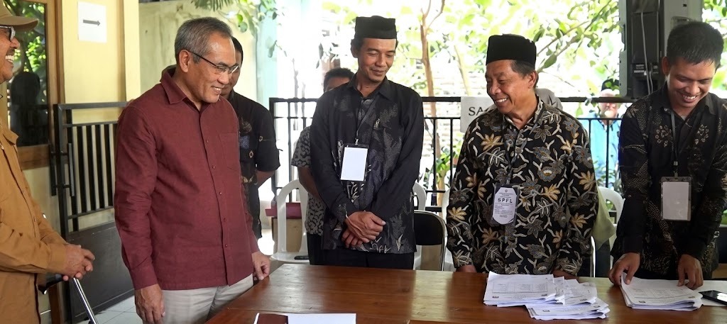 BUPATI BANTUL CATAT PARTISIPASI PEMILIH DIATAS 80 PERSEN