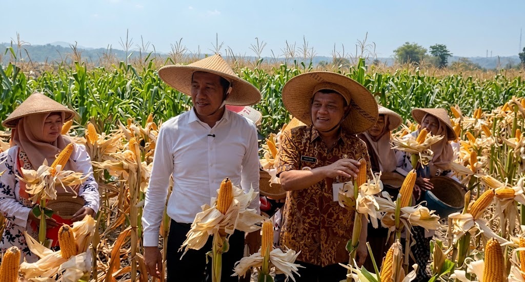 PANEN RAYA JAGUNG, GUBERNUR JATENG OPTIMISTIS CAPAI TARGET