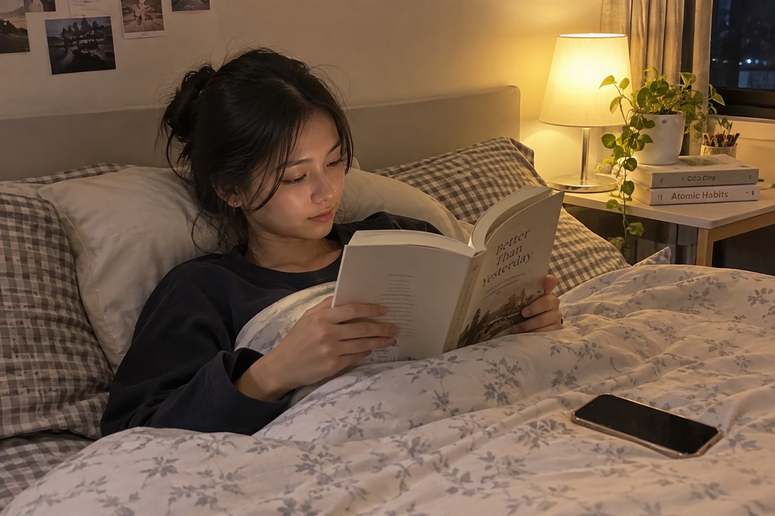 SEBELUM TIDUR, COBA GANTI SCROLL HP DENGAN  MEMBACA BUKU