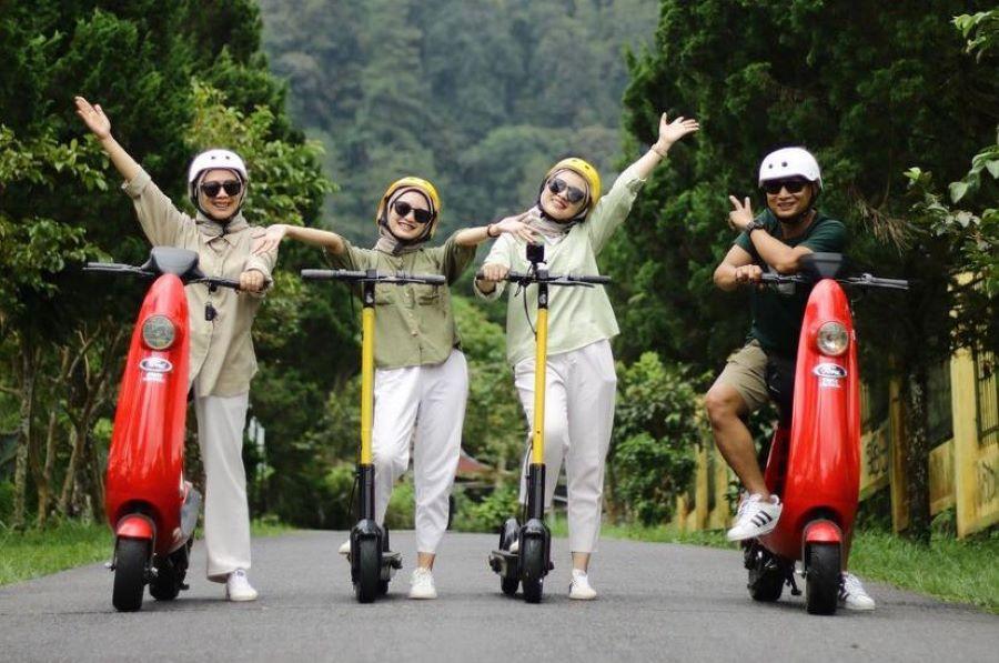 MENJELAJAHI KALIURANG DENGAN SKUTER, CARA SERU MENIKMATI SUASANA SEJUK LERENG MERAPI