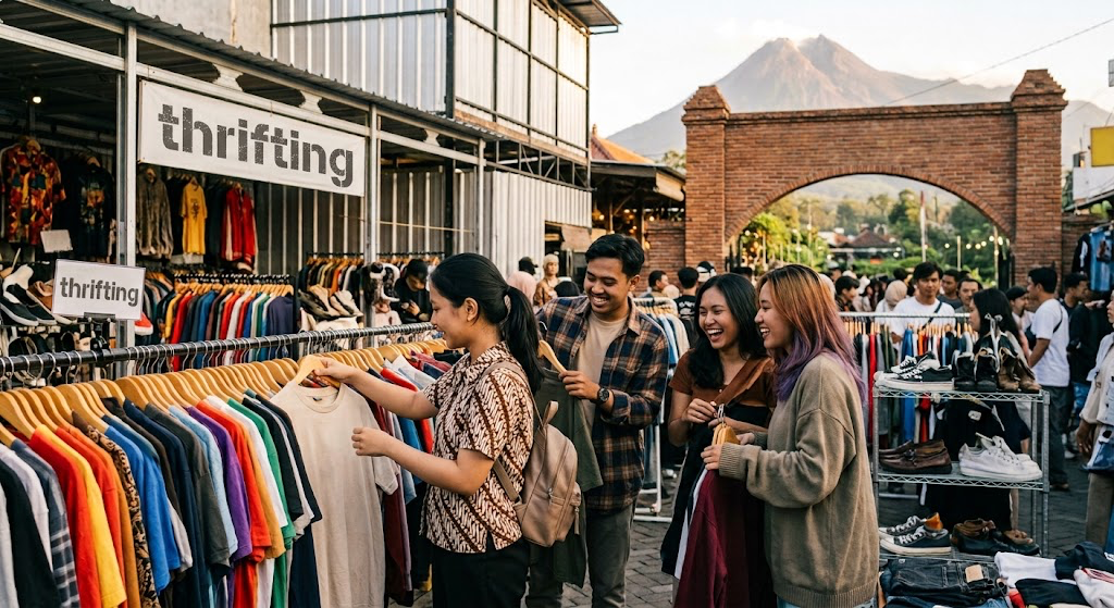BUKAN SEKADAR BAJU MURAH, THRIFTING JADI CARA ANAK MUDA MENEMUKAN GAYA