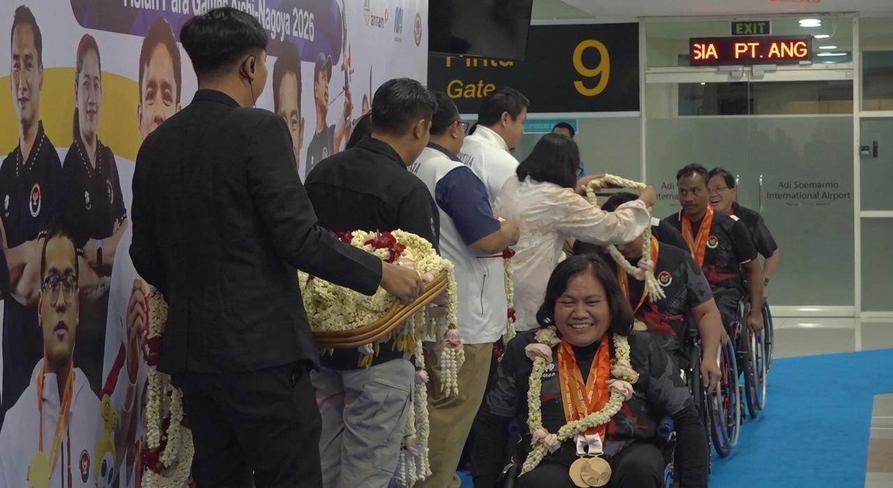 KONTINGEN INDONESIA TIBA DI SOLO, RAIH DUA KALI LIPAT DARI TARGET